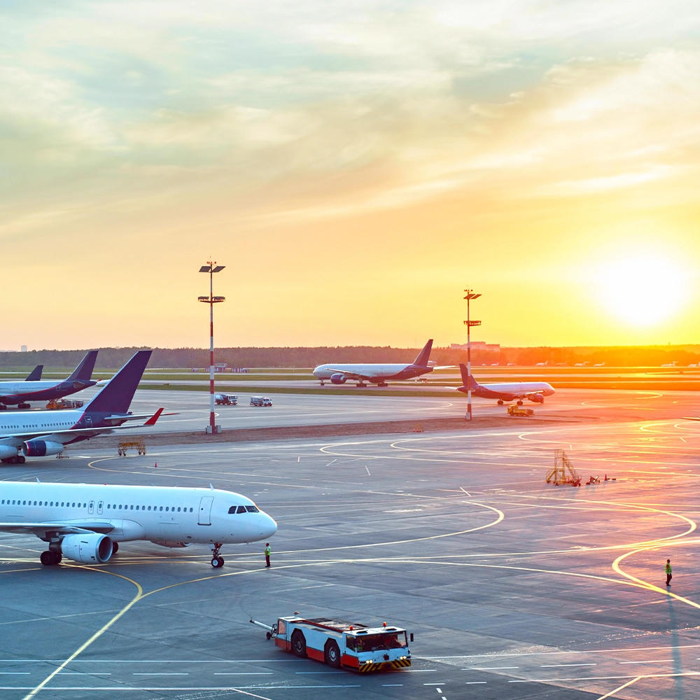 sonnenaufgang flughafen nuernberg parkplatz stimmung